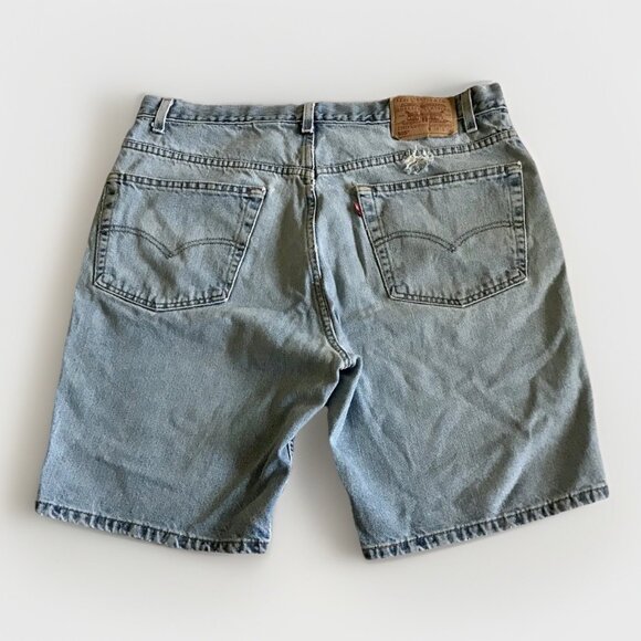 Vintage 90s Levi's Red Tab 505 Denim Shorts‎ Mens 38x8.75 Blue - Picture 2 of 7